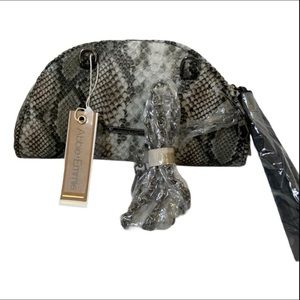 Abbie & Emmie Crossbody Animal print Snakeskin Bag Convertible Clutch Multicolor